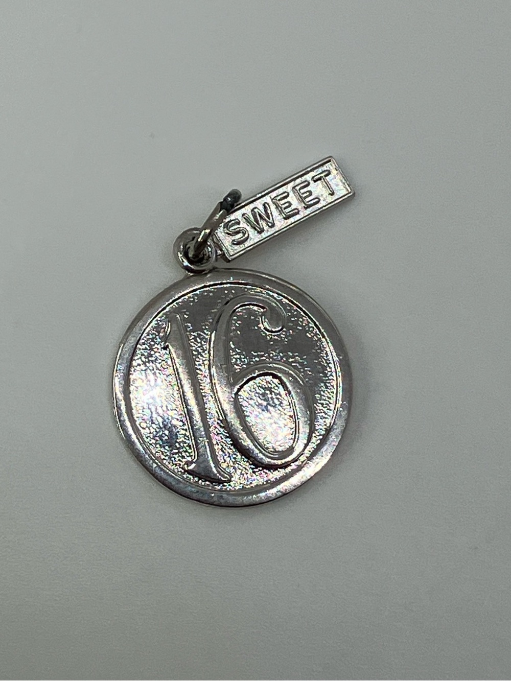 Vtg 925 Sterling Silver Sweet 16 Birthday Charm